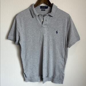 Polo Ralph Lauren Gray Custom Fit SS Polo Shirt Size M